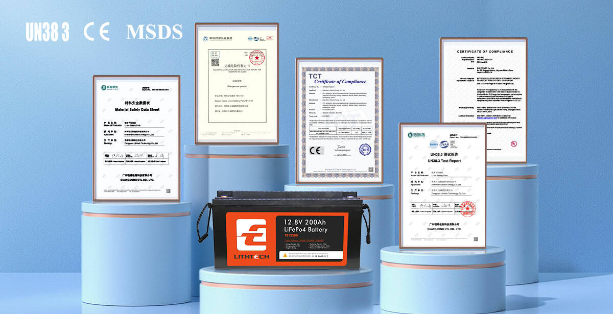 Lithtech Battery Certifications