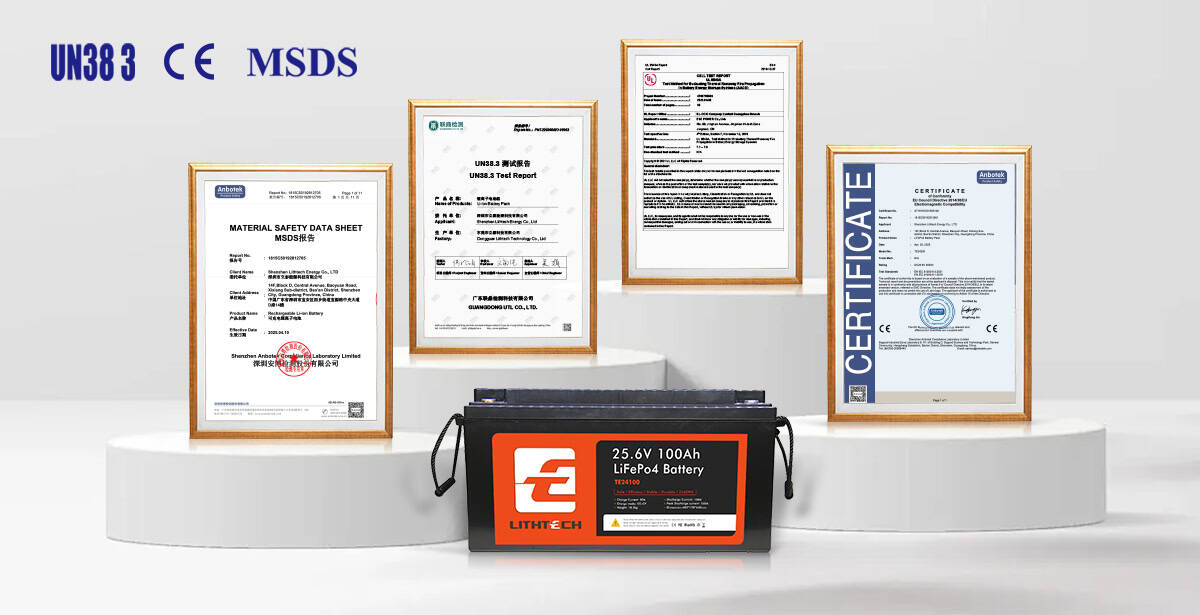 Lithtech Battery Certifications