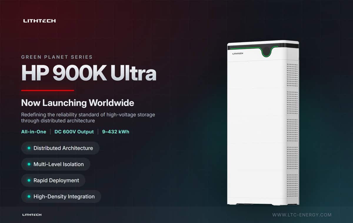 Lithtech HP 900K Ultra all-in-one high-voltage stacked energy storage system